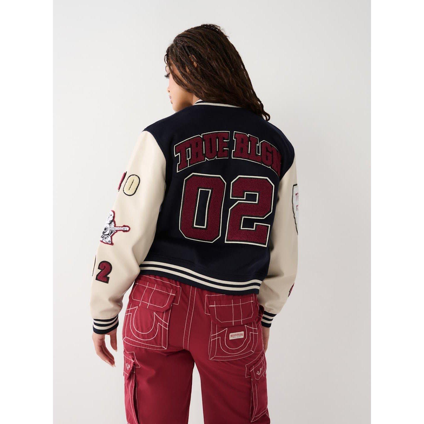True Religion TR Varsity Jacket Womens