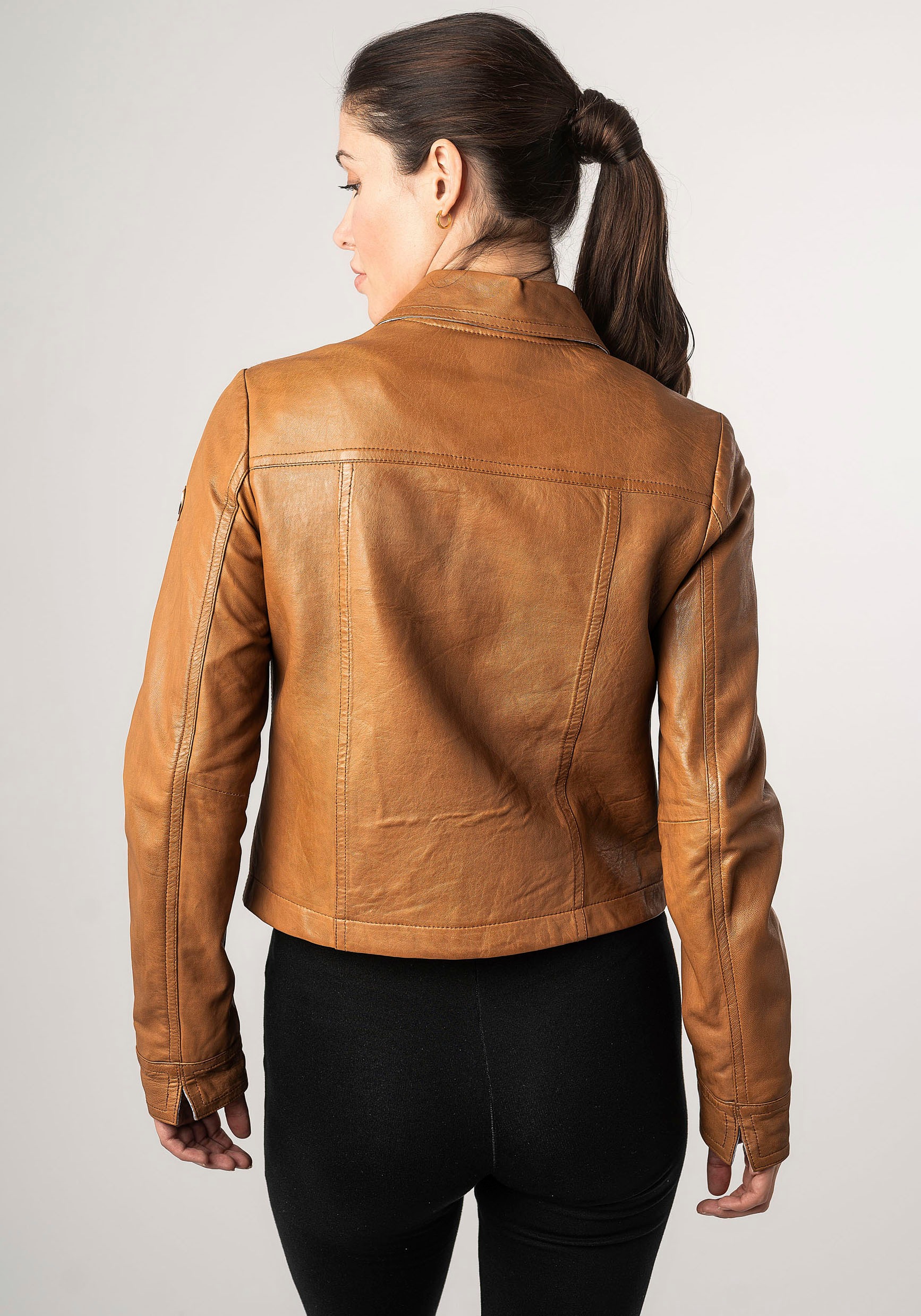 Mauritius Lederjacke »MWLefei« mit Brusttaschen