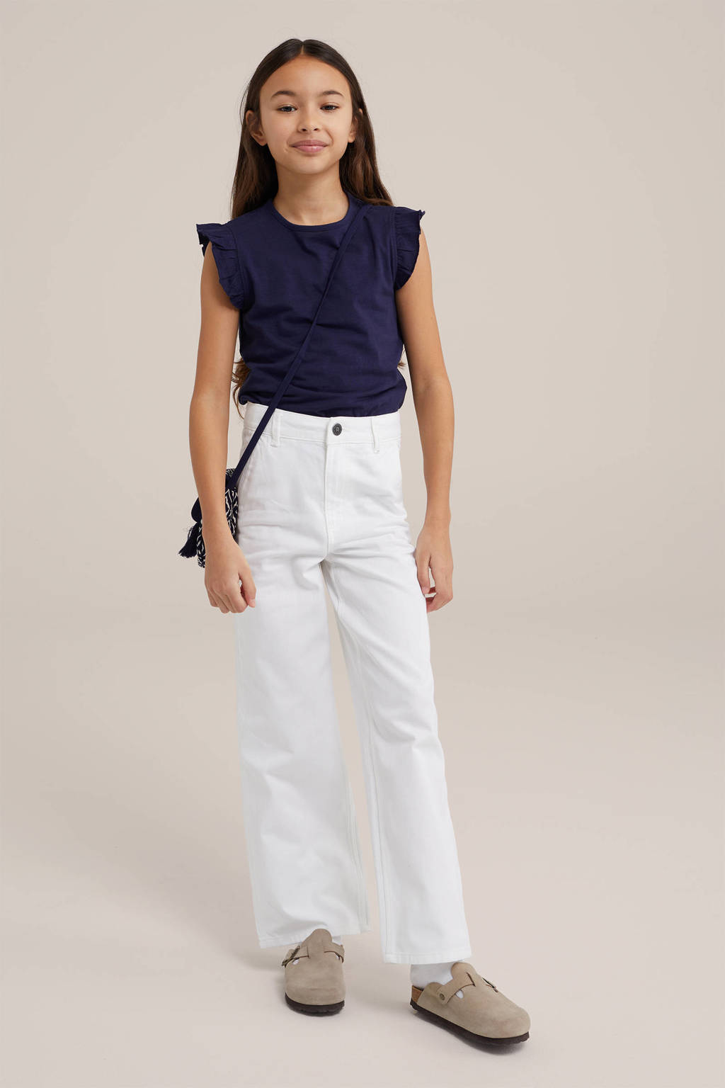 WE Fashion T-shirt donkerblauw
