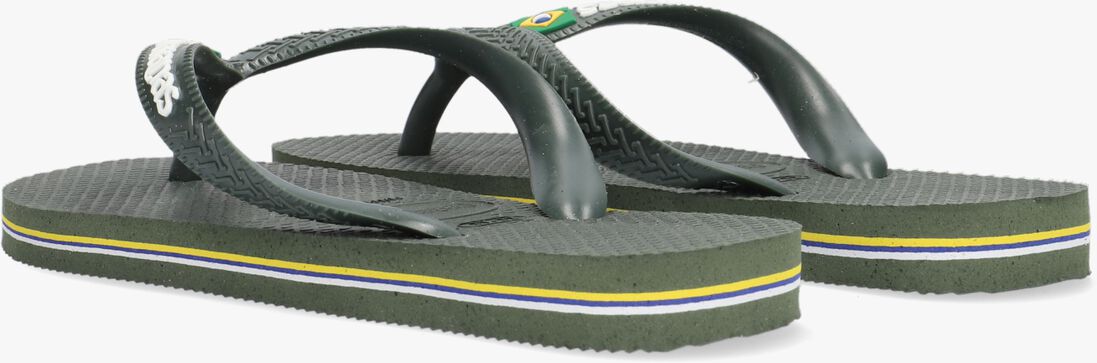HAVAIANAS groene havaianas teenslippers brasil logo kids