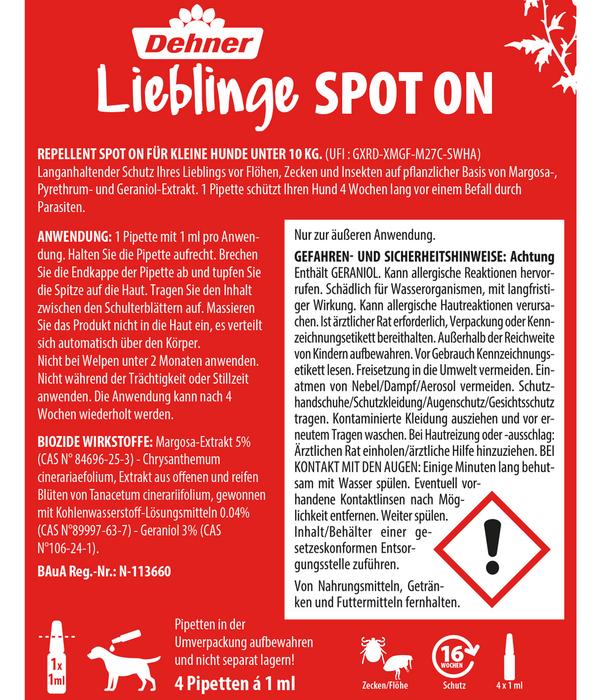 Dehner Lieblinge Floh- und Zeckenschutz Spot