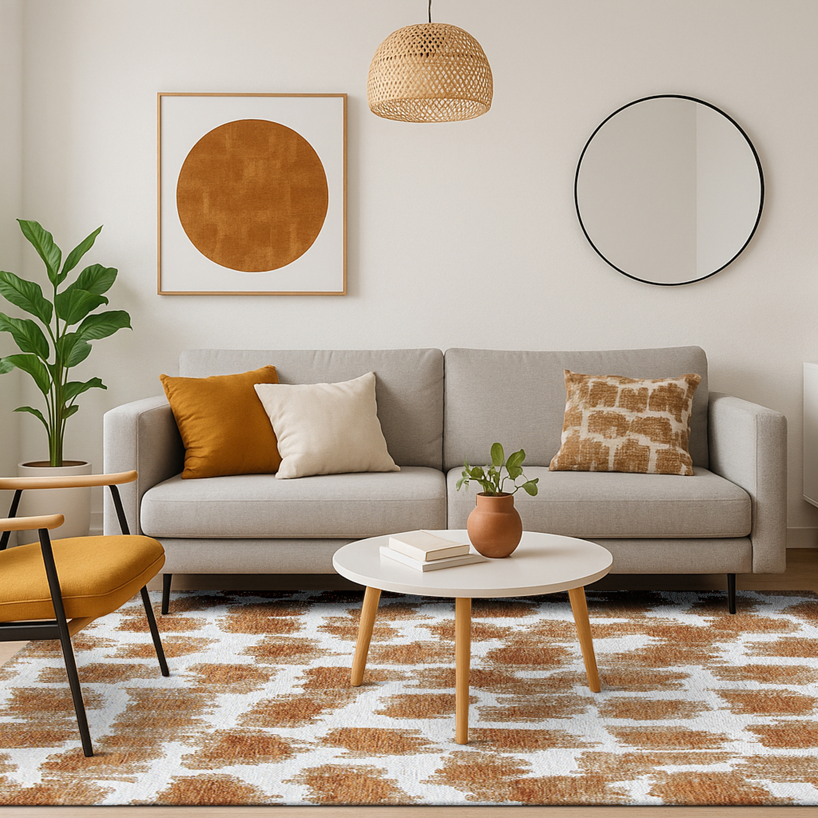 9403-IKAT-GOLDEN SAND-170x240cm