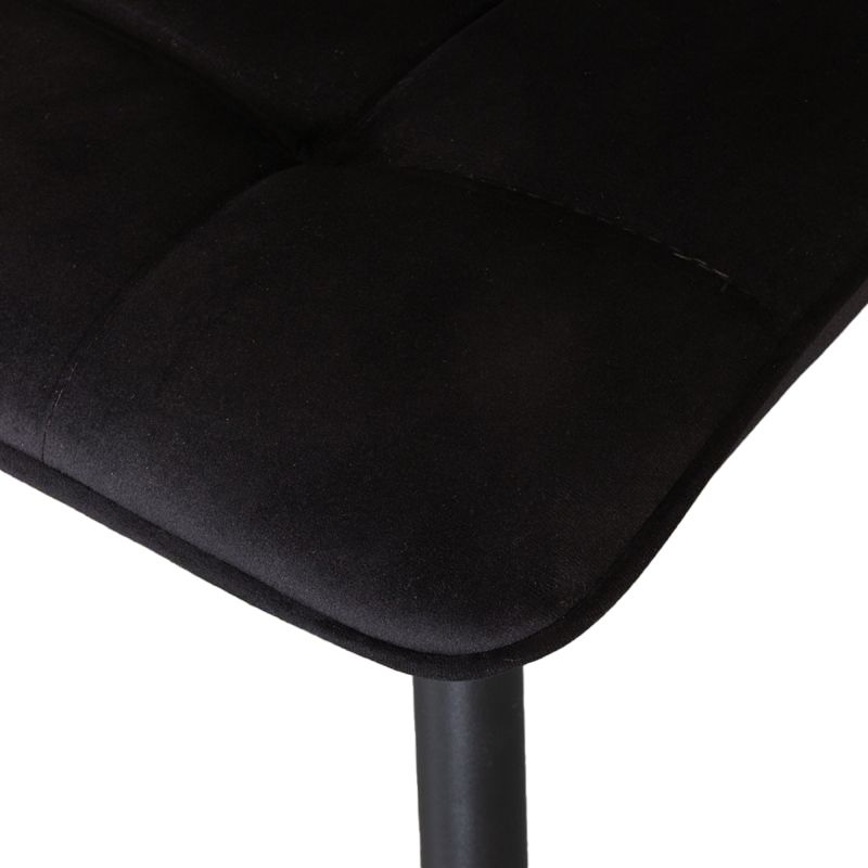 Eetkamerstoel Zwart LN-87.005 Bistro B46 x D59 x H86 cm