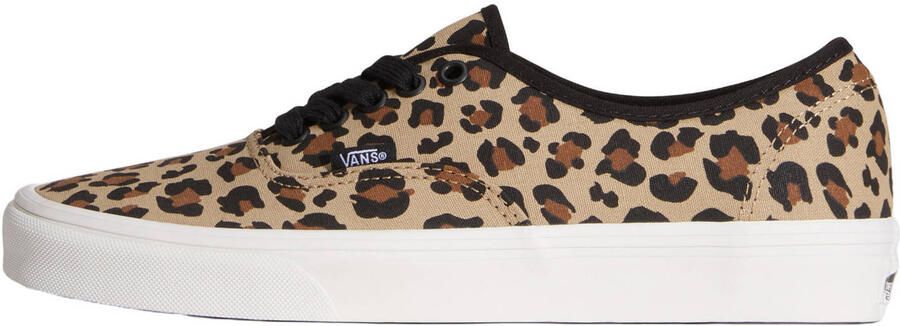 VANS Authentic Animalier sneakers met panterprint lichtbruin