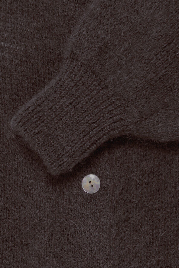 Sorbet SBGULVIG KNIT CARDIGAN Chocolate brown