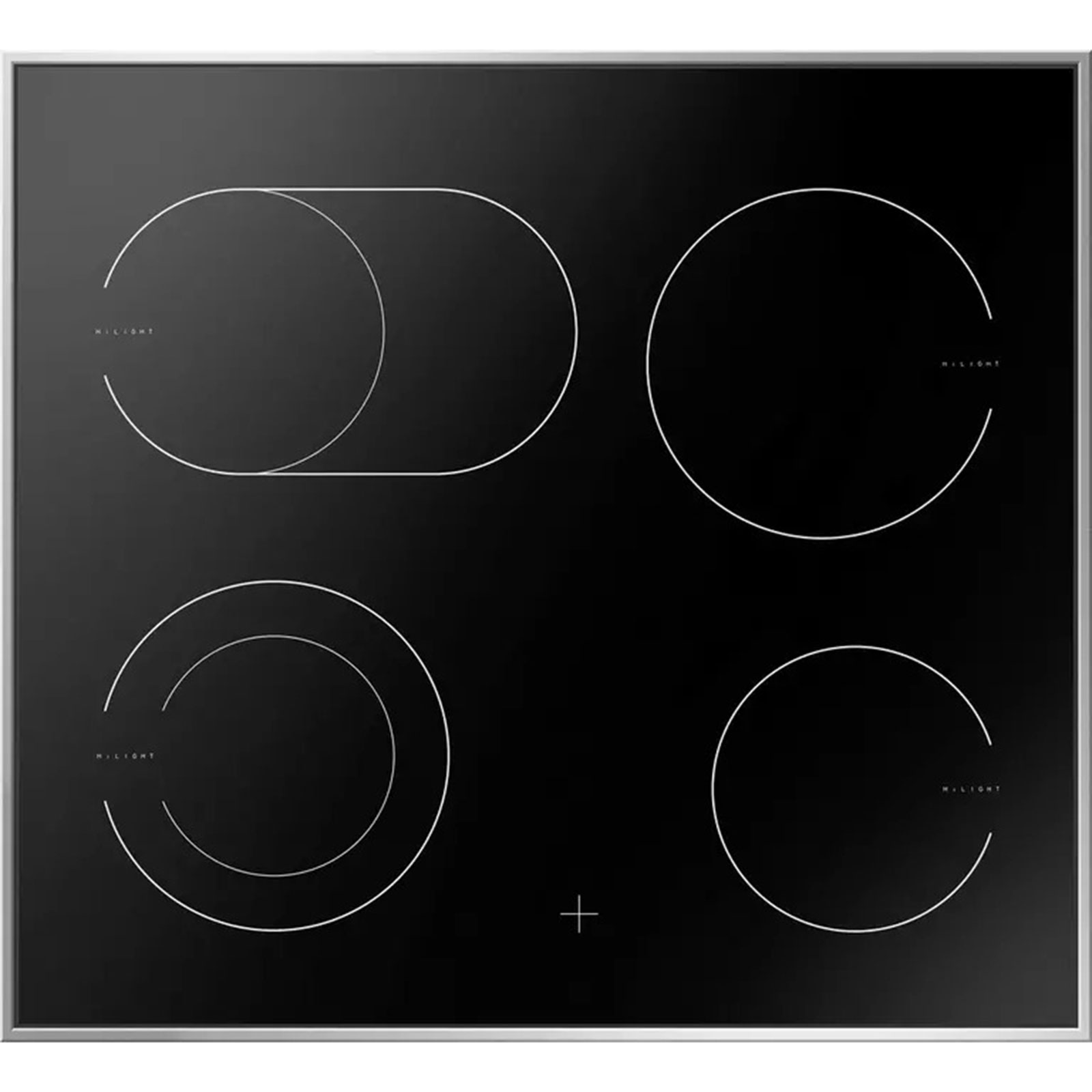 MICAN Einbau-Herdset 90320 - Edelstahl-schwarz - A