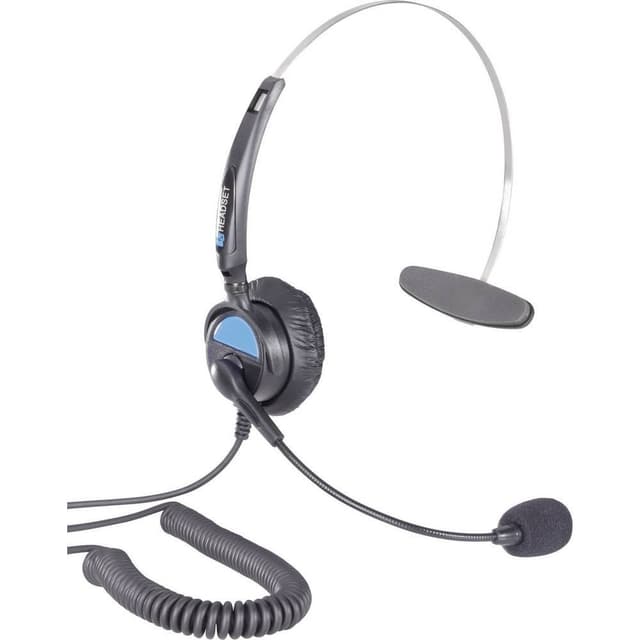Basetech KJ-97 On Ear-headset kabelbundet Telefon Mono