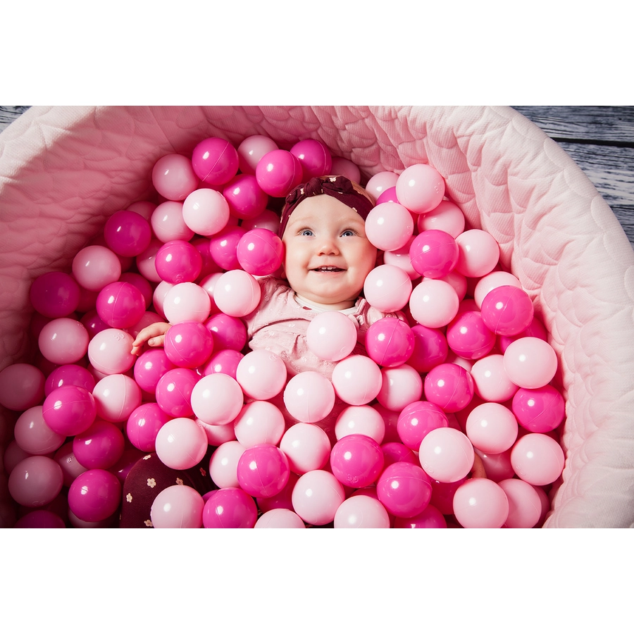 knorr toys® Bällebad soft Cosy heart rose mit 300 Bällen, pink