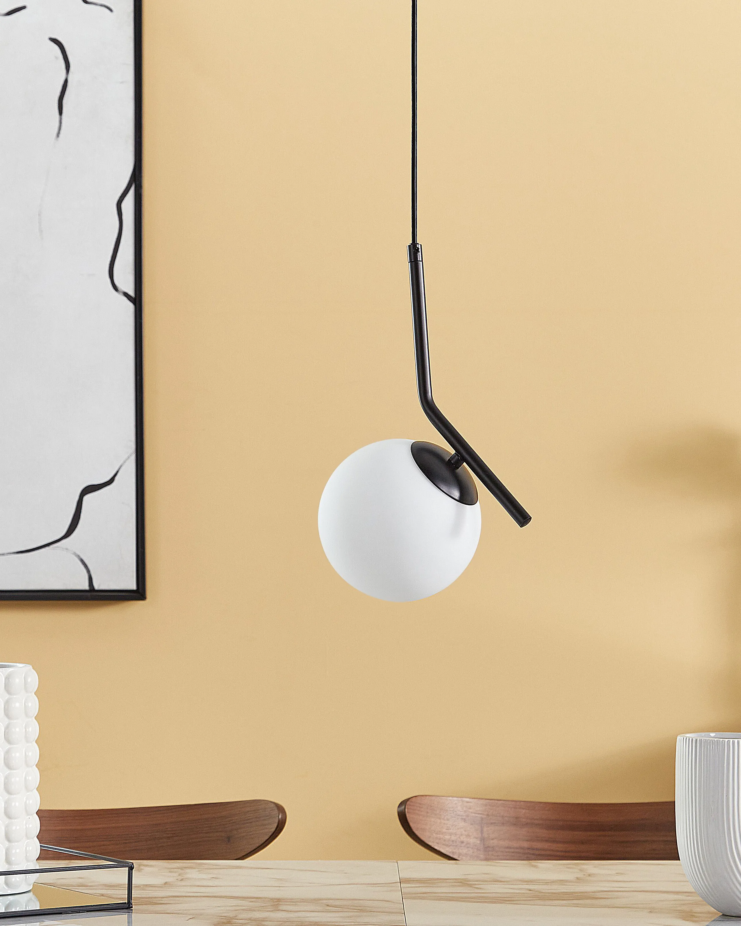 Hanglamp WAPITI Glas Zwart