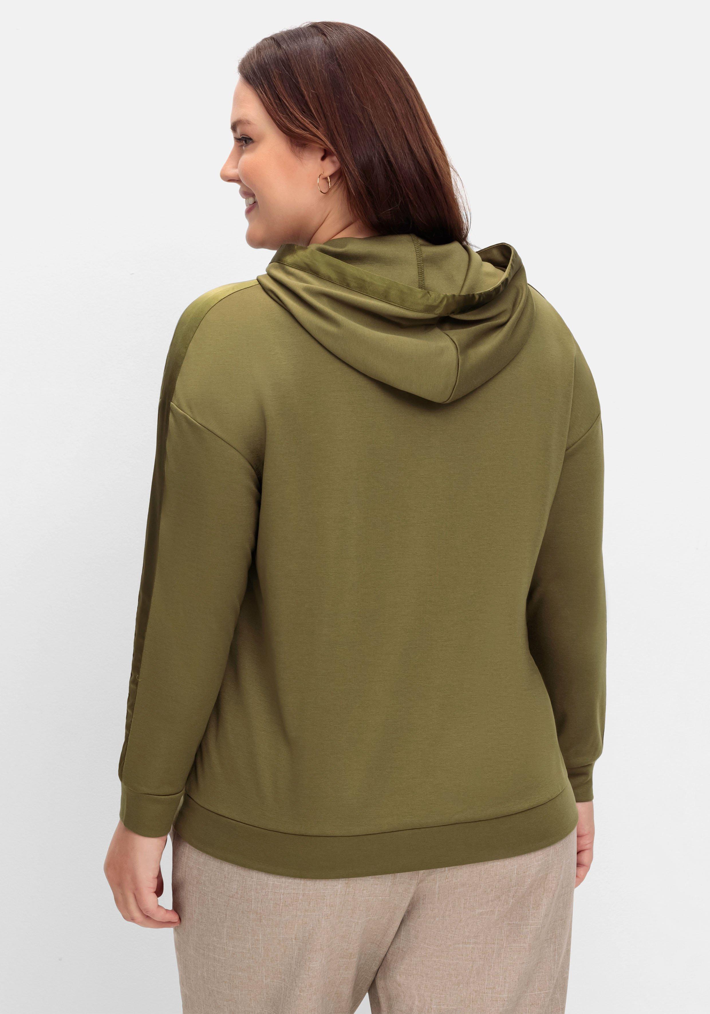 Sweatshirt mit Satinbändern und Galonstreifen