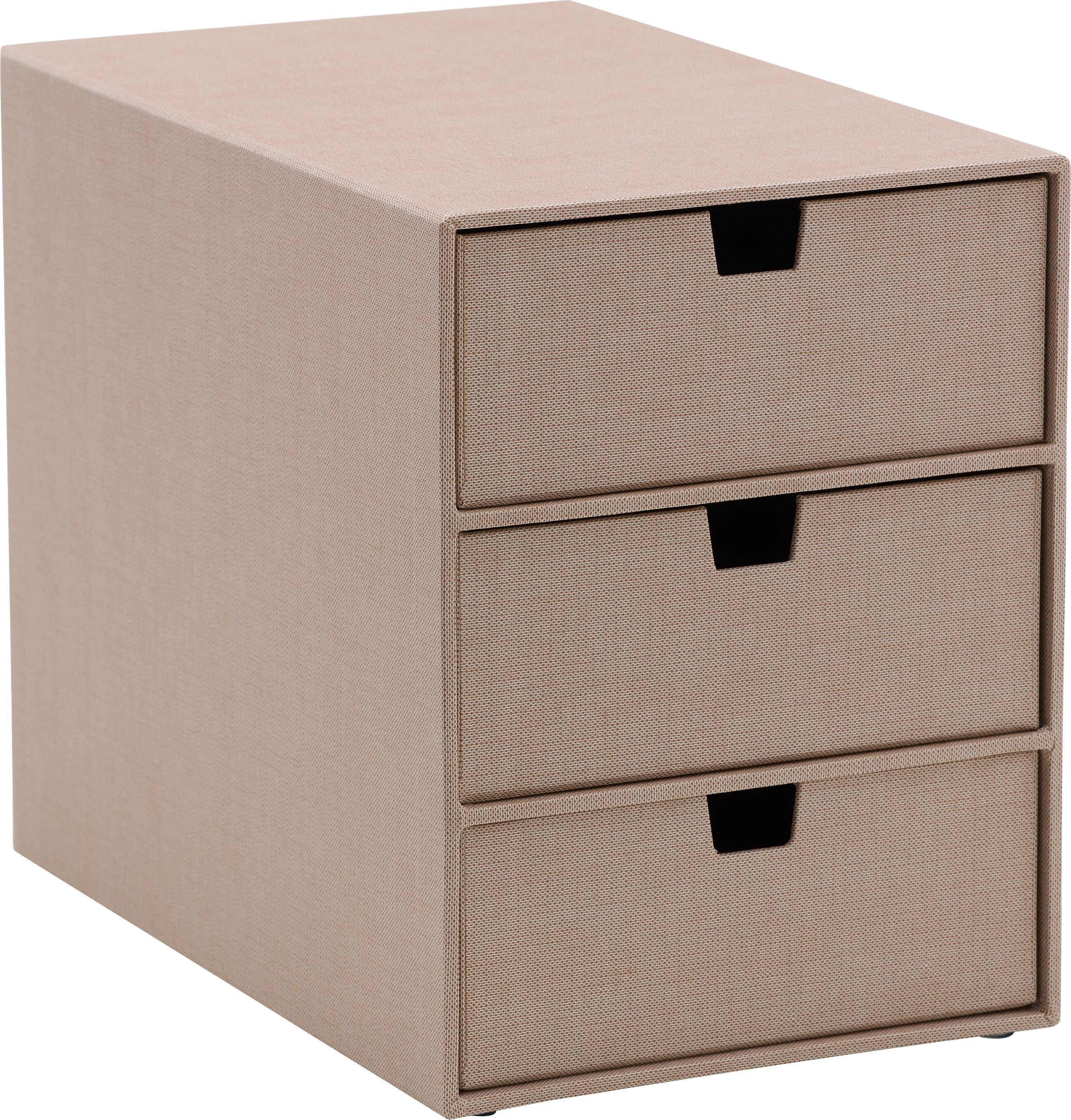 RE-STORE Schubladenbox - Beige / B: 16.0 cm x T: 25.0 cm x H: 20.5 cm