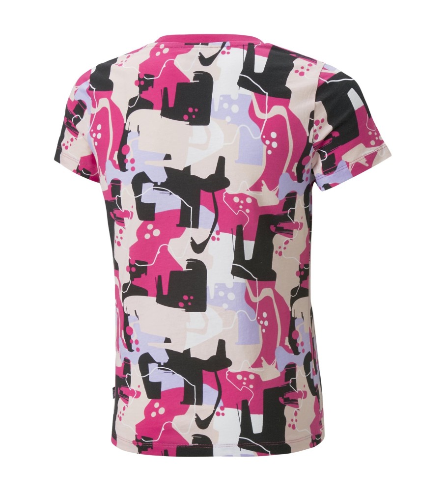 Camiseta Puma Ess+ Street Art Aop fcsia