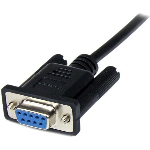 StarTech.com Câble Null Modem Croisé Série RS232 DB9 2 m - Noir