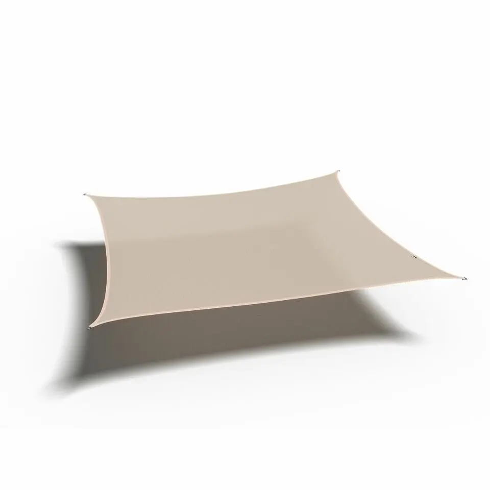 Platinum Coolfit schaduwdoek vierkant 3.6x3.6 m - Gebroken Wit