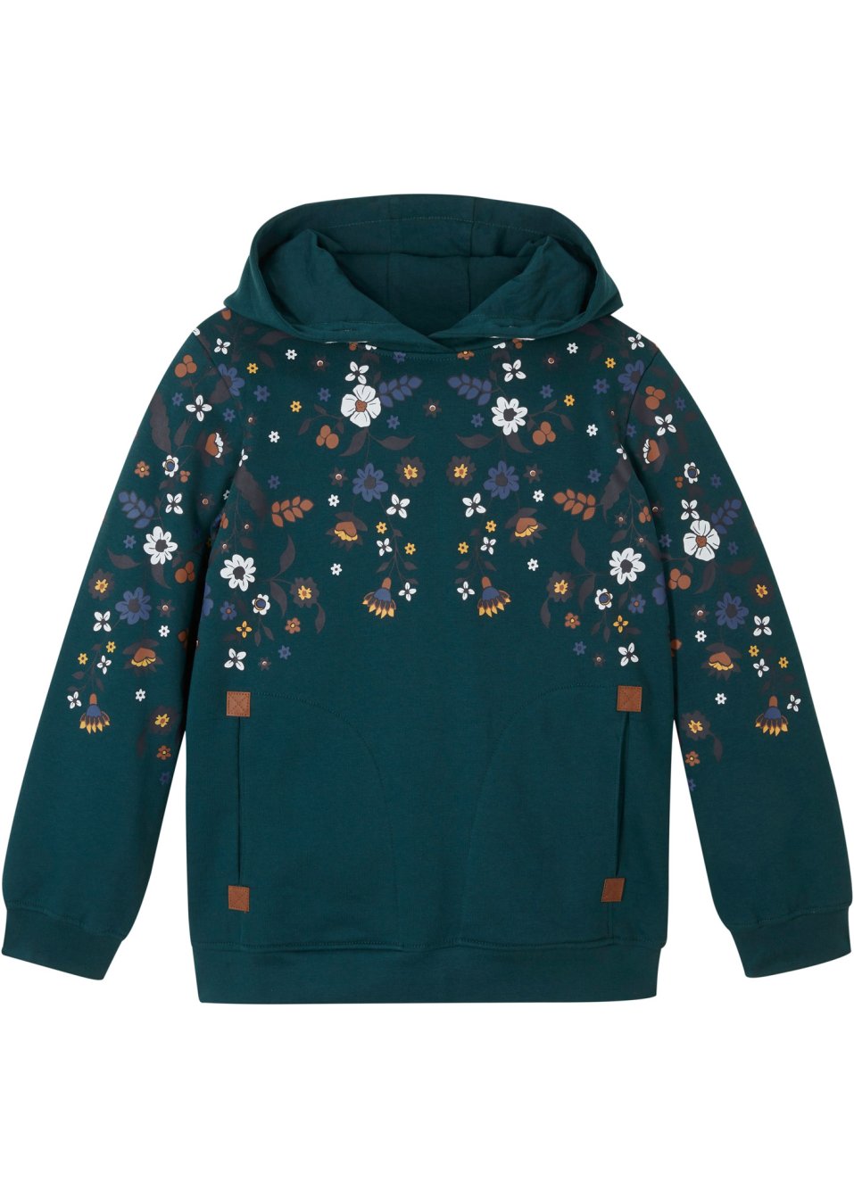 Sweat-shirt fille à capuche coton