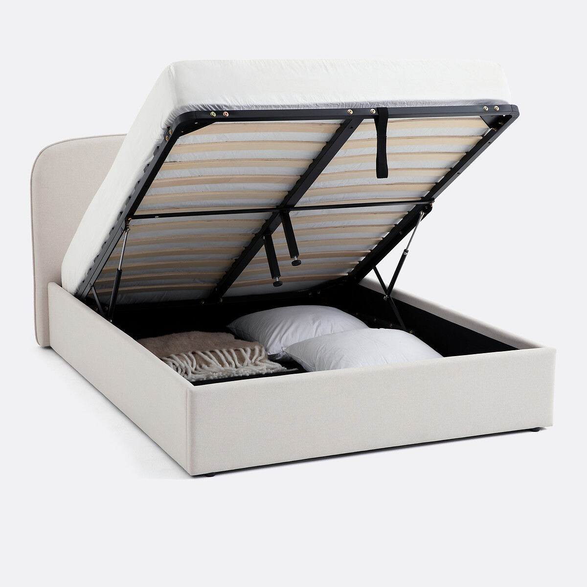 LA REDOUTE INTERIEURS<br>Cama baú com estrado de ripas rebatível, Conto
