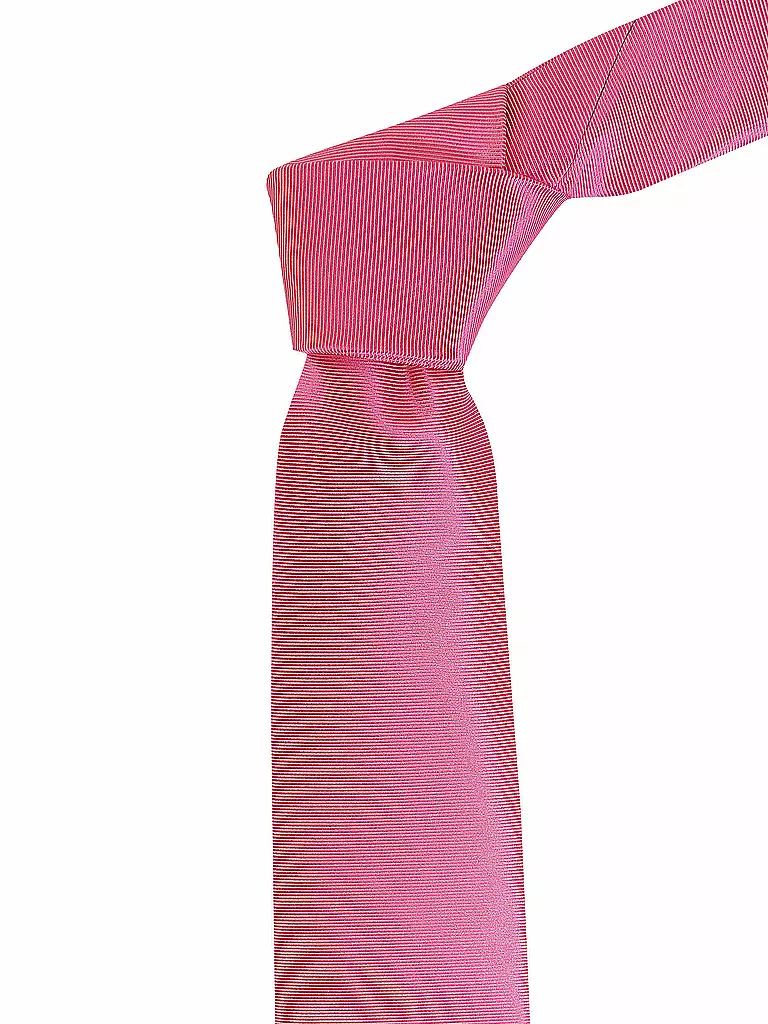 SEIDENFALTER Krawatte rosa