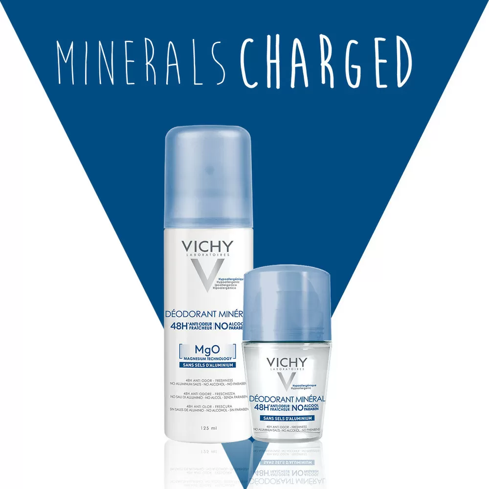 Vichy 48Hr Mineral Deo Roll-On - 50 ml.