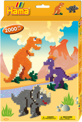Hama Dinosaur Perlesett 2000 Stk
