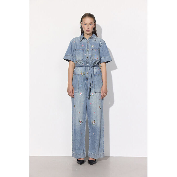 HUNKØN Dolly Denim Jumpsuit Light denim