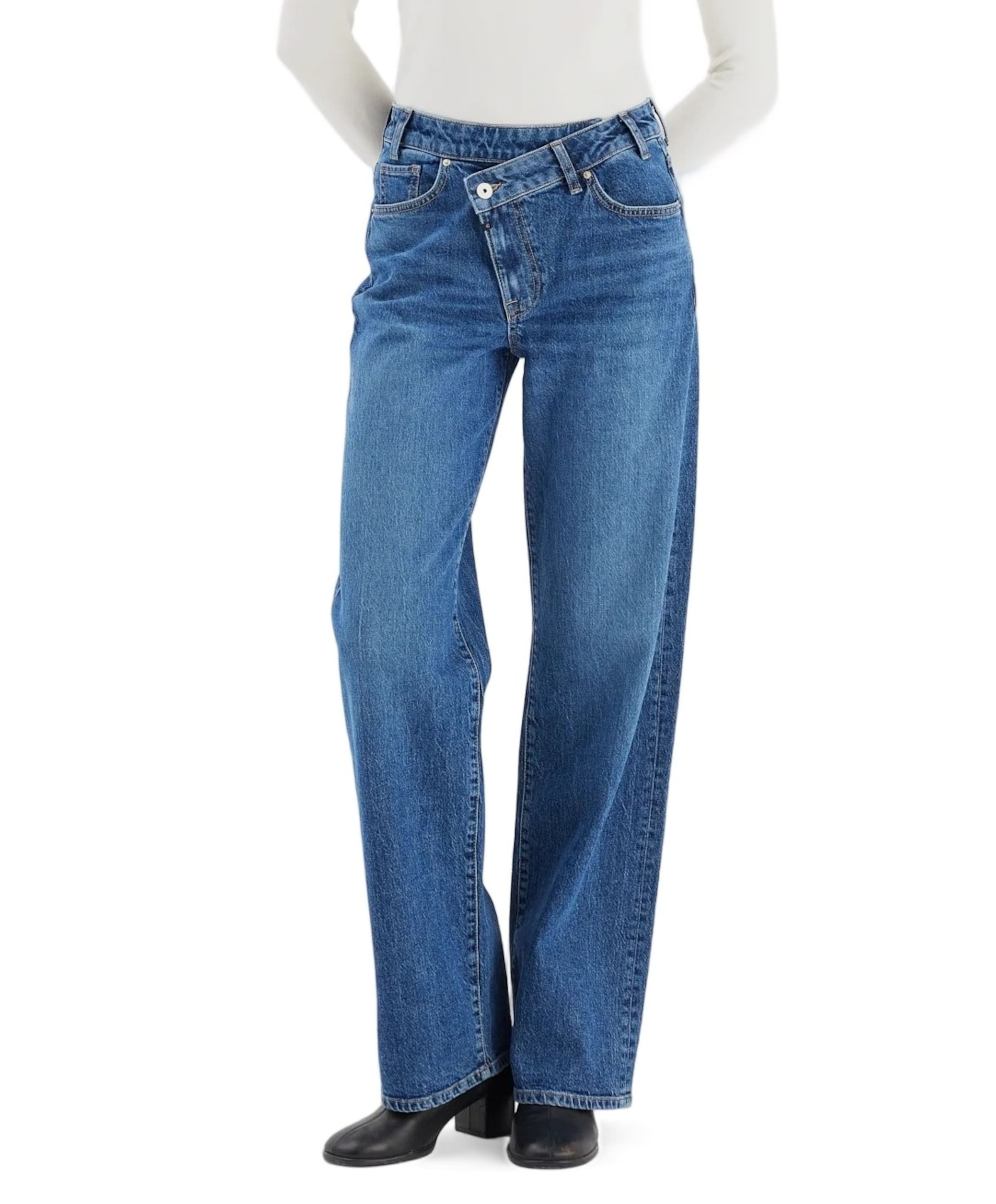 Cup of Joe Denim Relaxed straight dames jeans blauw