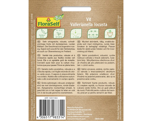 Biologische veldsla Vit FloraZelf-biologische open-pollinated saladezaden