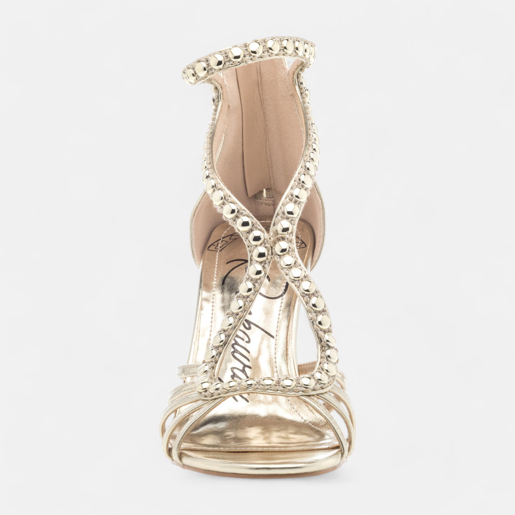 Nu-pieds à talon Femme or