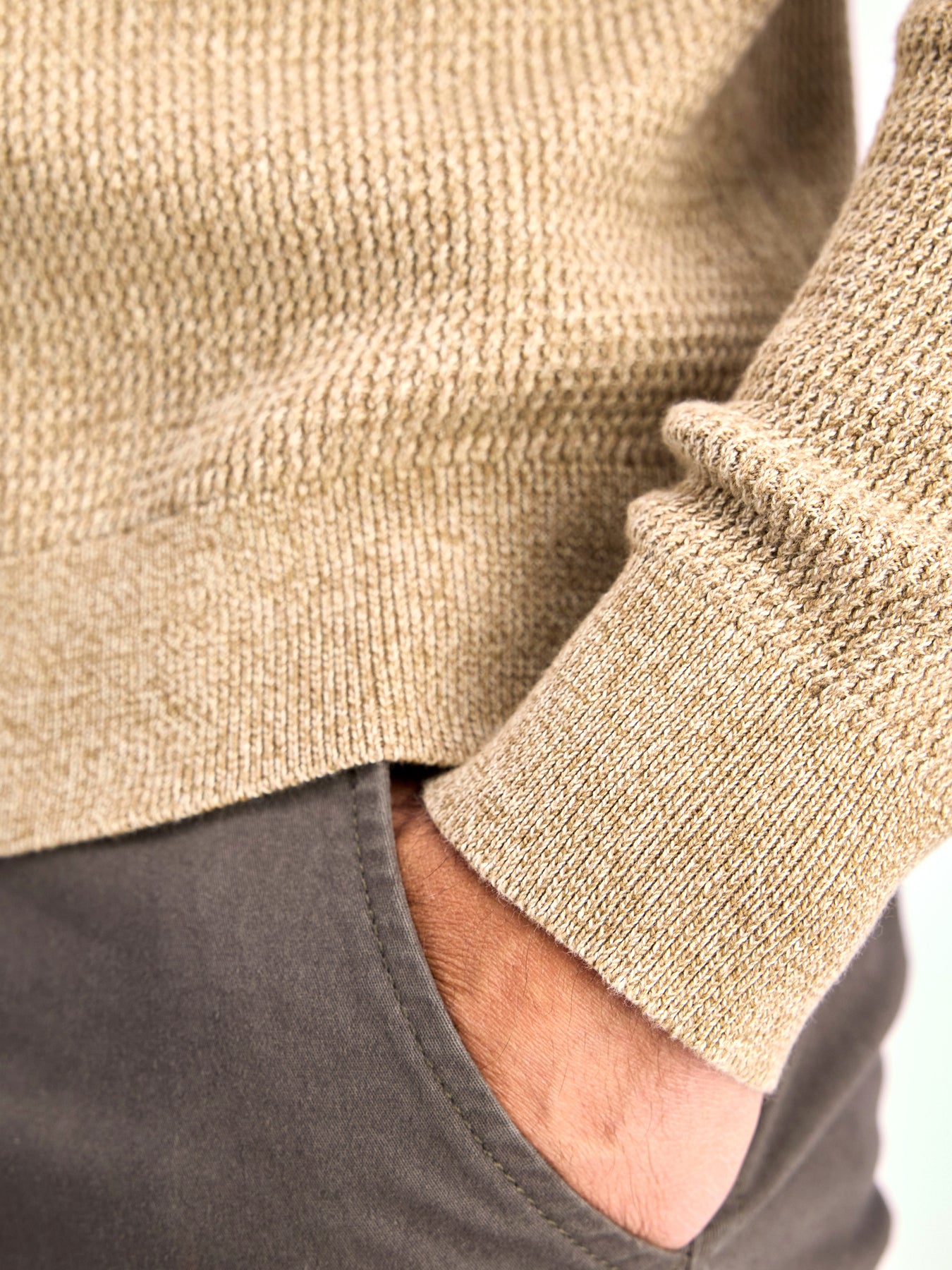 Herren Strickpullover in Strukturqualität