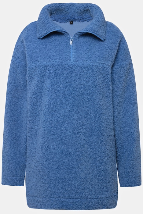 Sweater, oversized, Teddyfleece, Rundhals, Unisex