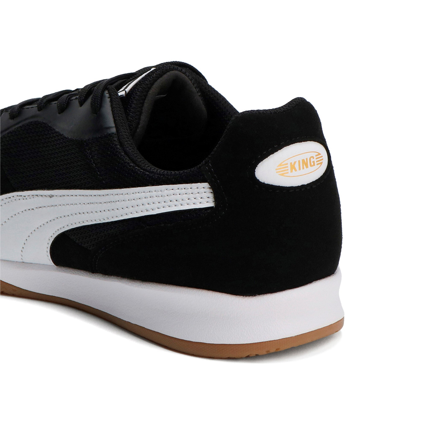 PUMA King Top Zaalvoetbalschoenen (IN) Zwart Wit Bruin