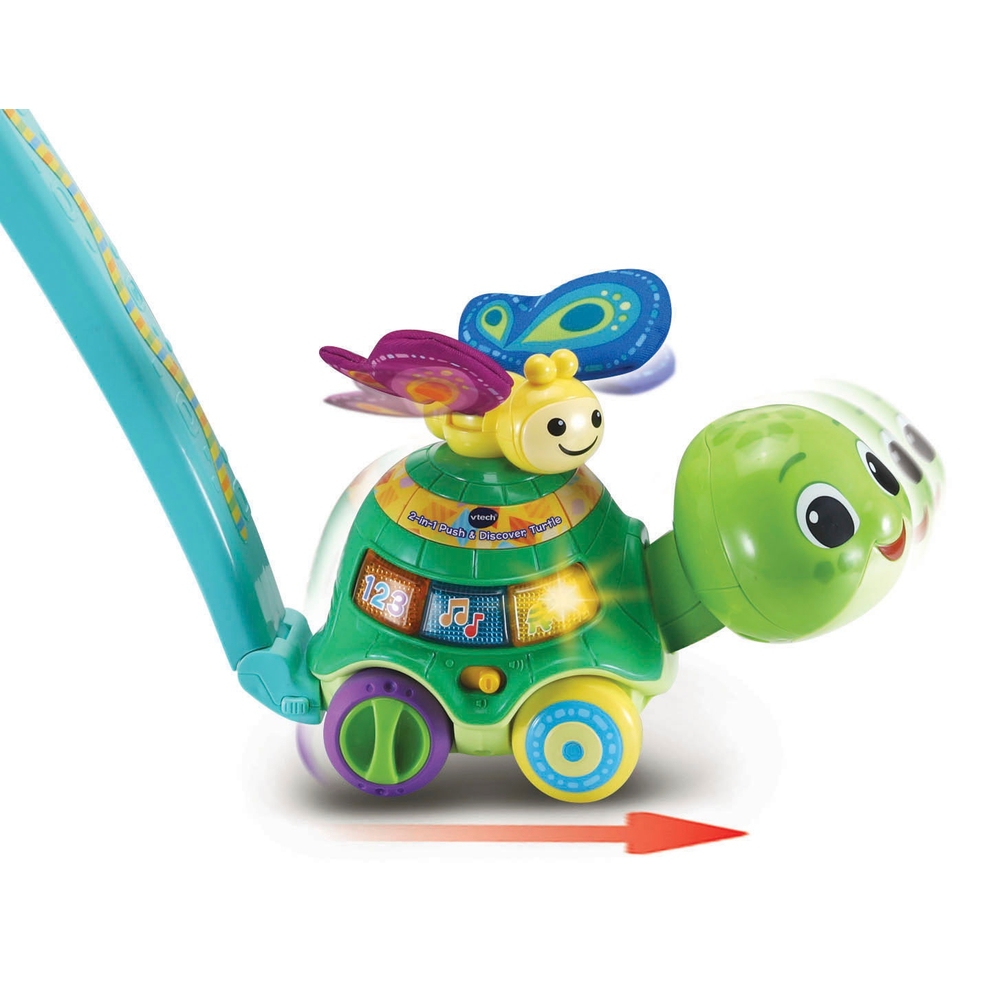 VTech 2-in-1 Push & Discover Schildkröte