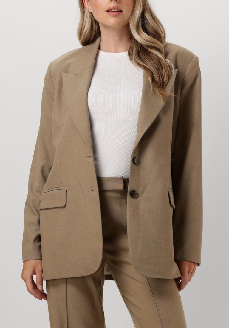 taupe aaiko blazer amanda twill vis 350