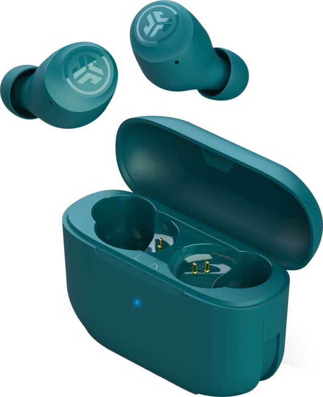 JLab Go Air Pop true wireless in-ear høretelefoner (blågrøn)