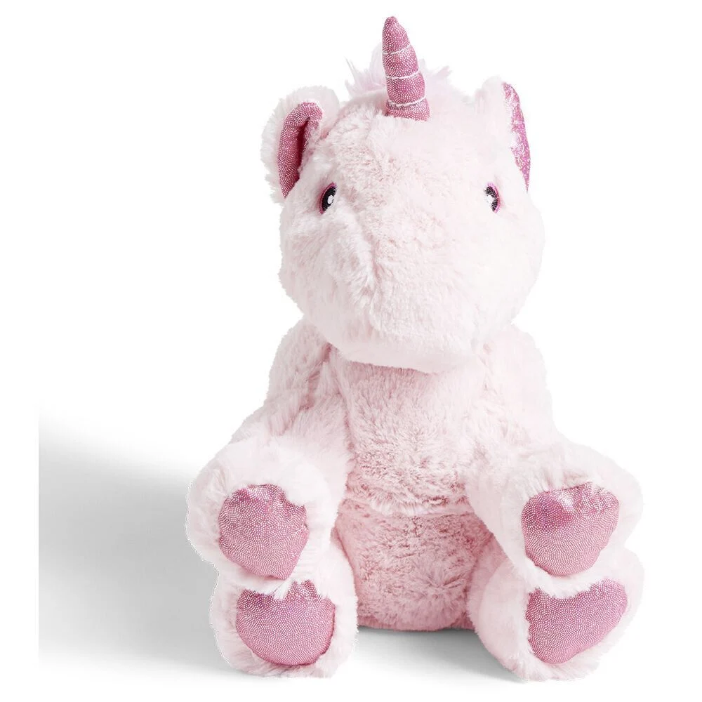Bouillotte peluche licorne H30x15cm