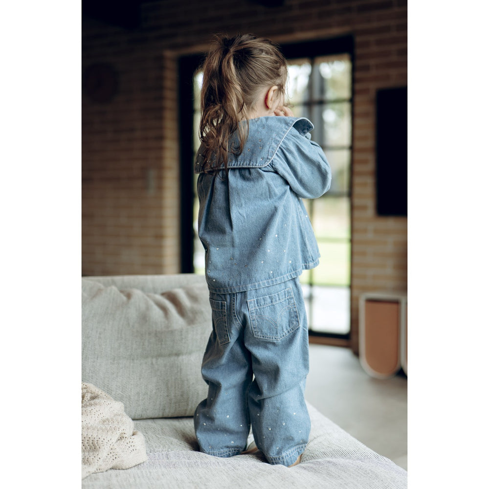 Køb Hust & Claire Blue Denim Theresa Denim W.Studs
