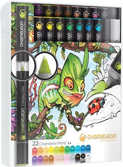Chameleon - Color & Blending System - Verfstiften - 22 Stiften - Alcoholbasis