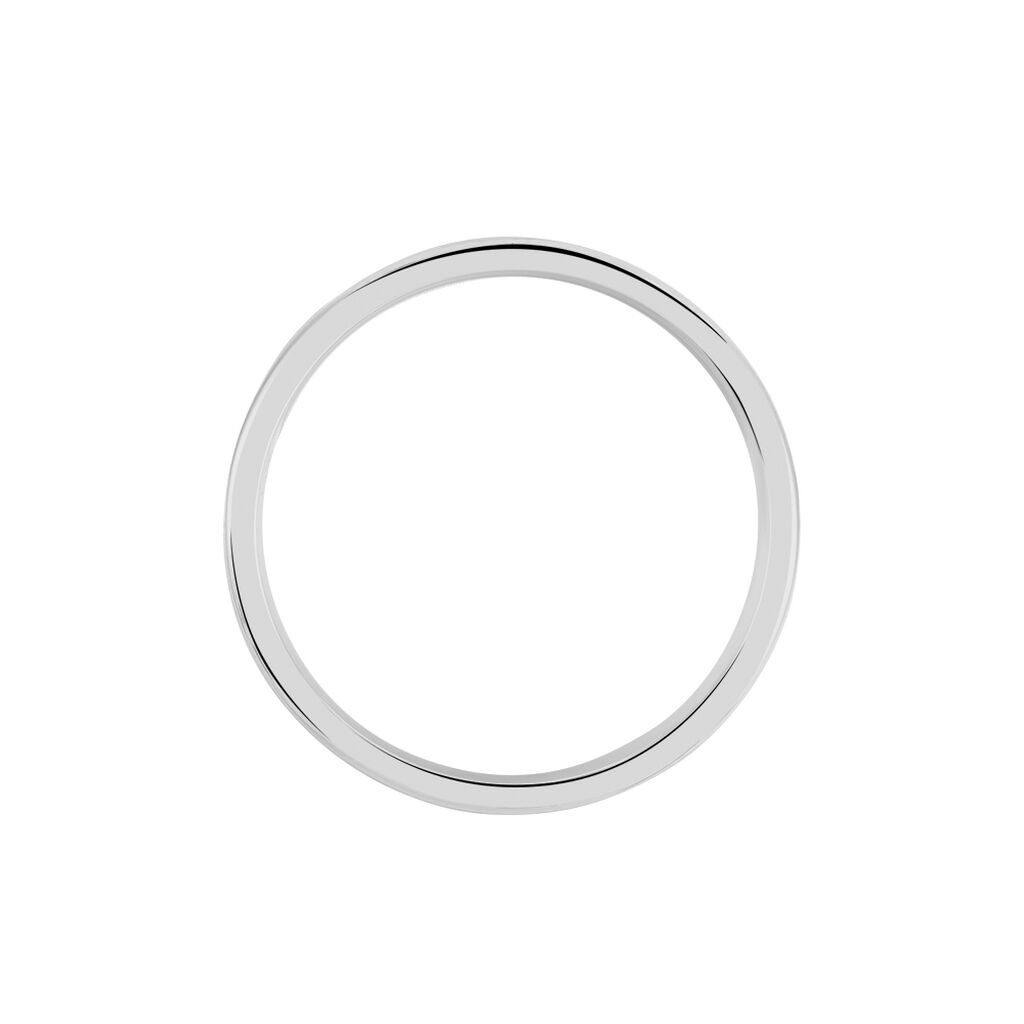 Alliance Nelcie Ruban Plat Argent Blanc
