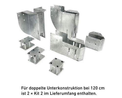 Pertura Petros Buitentrap Kit 2 Starterset voor 3 Treden 120 cm