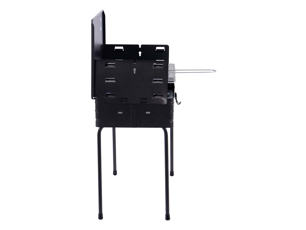 Bo-Camp houtskool barbecue koffermodel - Black