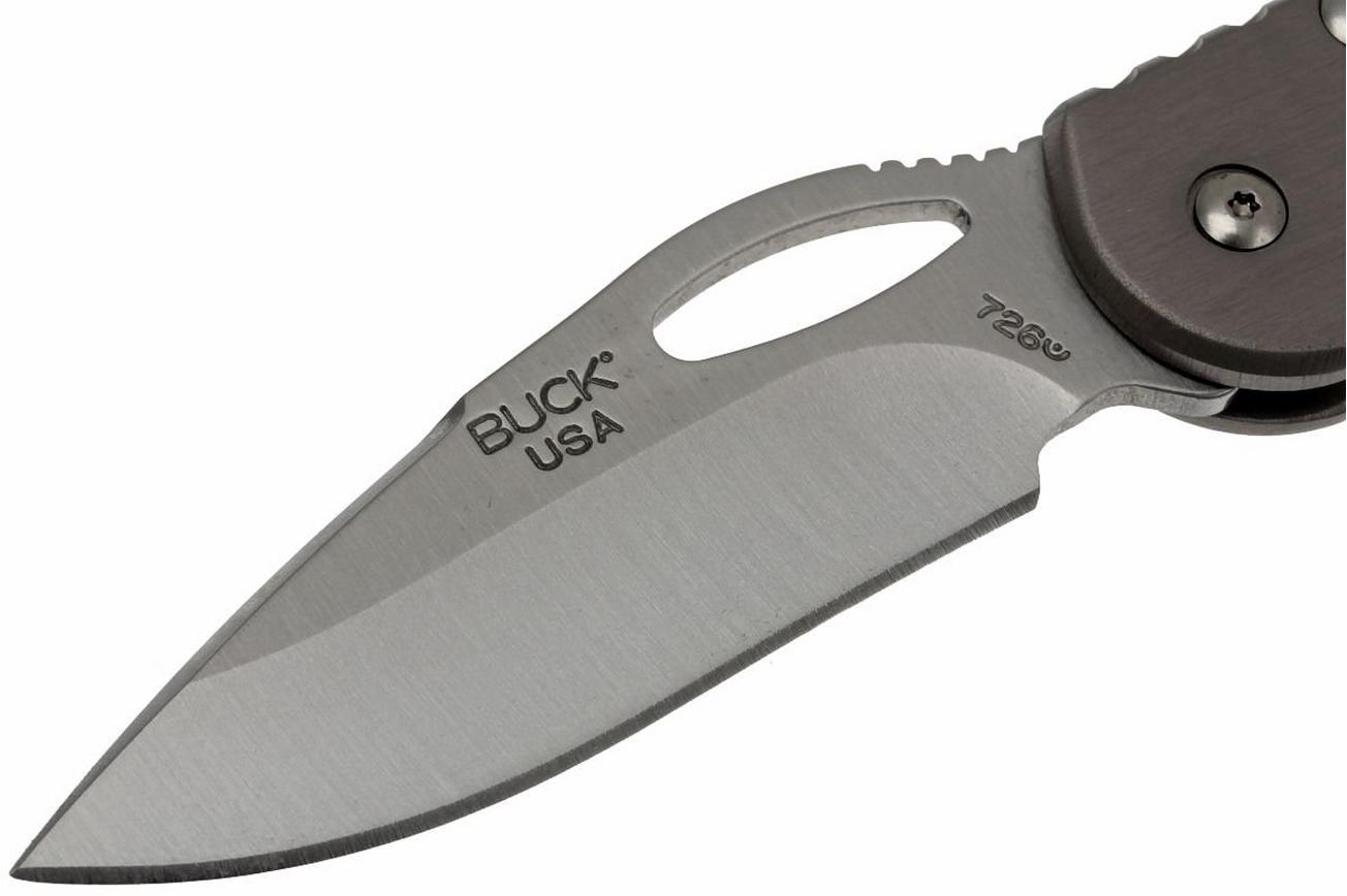 Buck 726 Mini Spitfire 0726GYS-B plain edge, grijs
