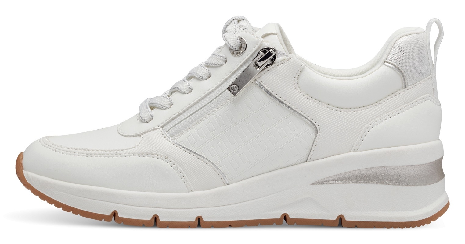 Tamaris Keilsneaker  , Freizeitschuh, Halbschuh, Schnürschuh mit Aussenreissverschluss