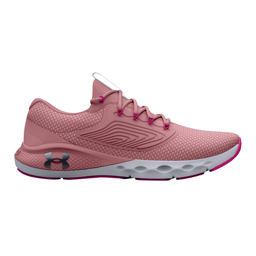 Under Armour UA CHARGED VANTAGE 2 - Chaussures running Femme pink elixir/pink elixir/downpour gray