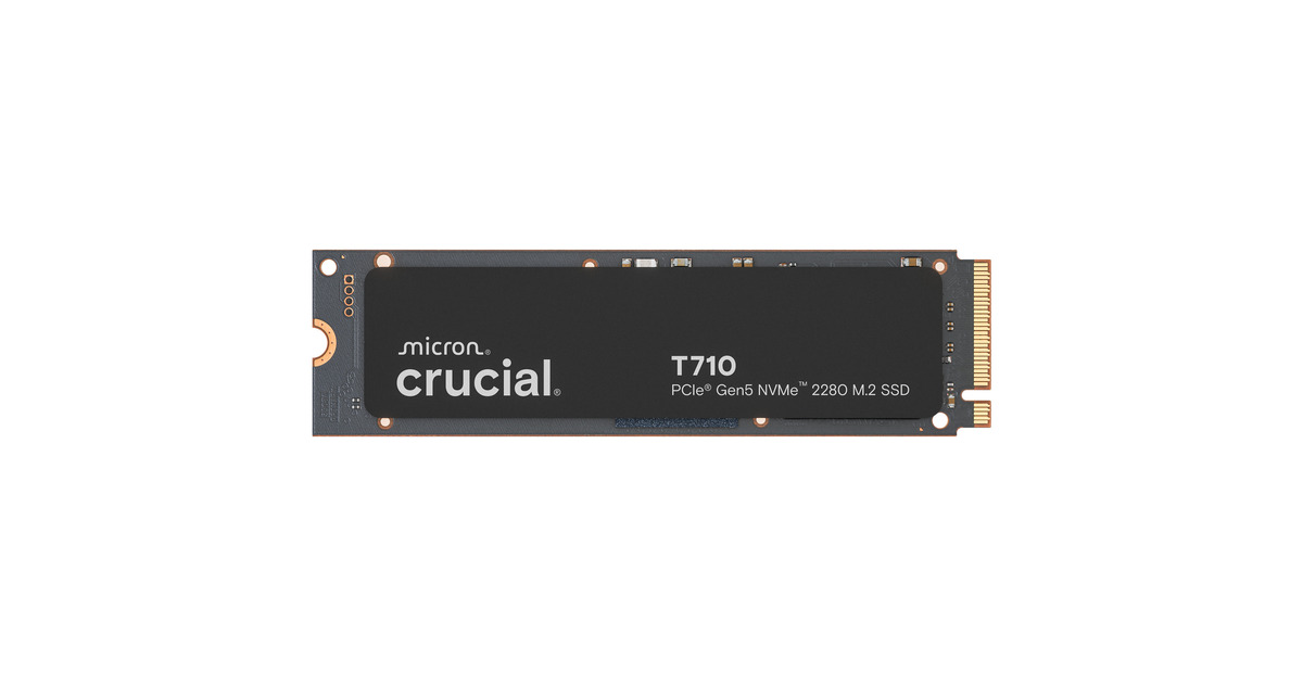 CrucialT710 2 TB SSD  (PCIe 5.0 x4, NVMe 2.0, M.2 2280)