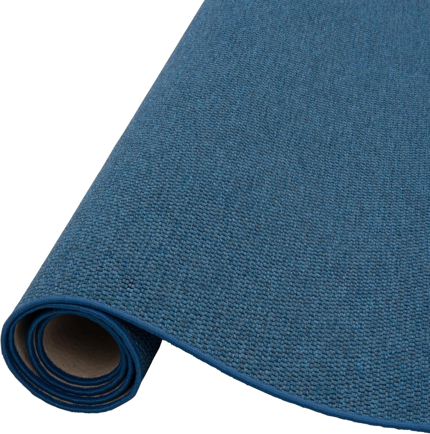 Snapstyle Hochwertiger Flachgewebe Teppich Blau aus 100% Polypropylen - Robust, Strapazierfähig und Pflegeleicht, in vielen Farben und Größen erhältlich, Ideal für Wohnzimmer, Esszimmer und Flur