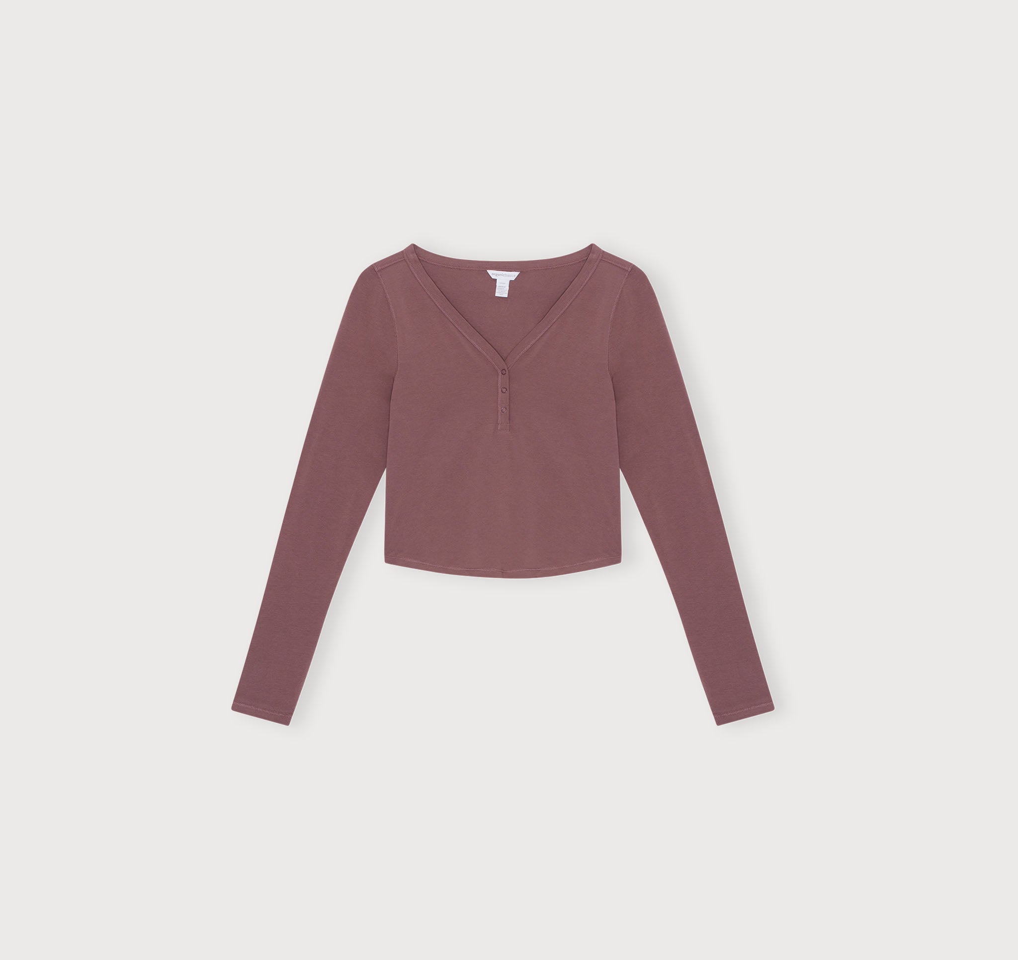 ORGANIC COTTON<br>Core Sport Henley Long-Sleeve Tee
