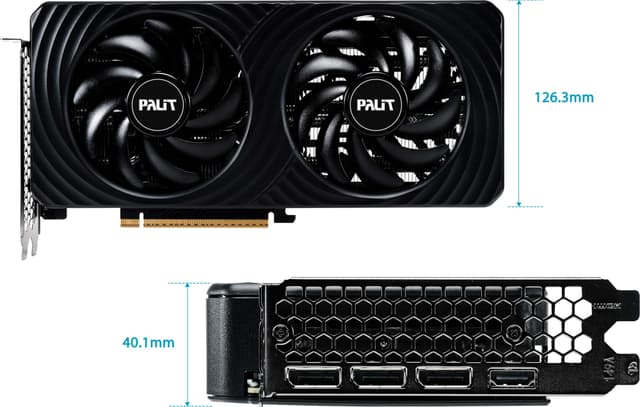 PALIT RTX5060Ti Dual 8GB GDDR7 grafikkort