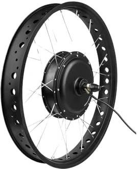 72V 3000W Elektrische Fatbike Motorwiel Met Band Sneeuwfiets Achterwiel Naafmotor 20in 26in Borstelloze Tandwielloze(Without,CASSETTE 170MM_26'')