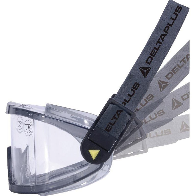 Lunettes-masque de protection à ventilation indirecte avec bandeau Delta Plus Galeras Clear