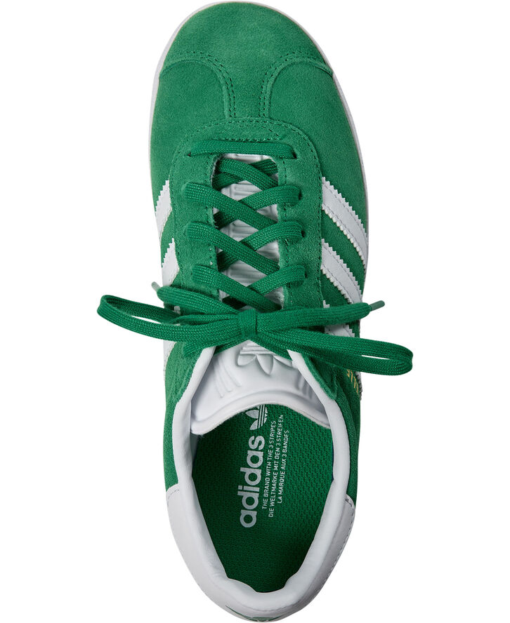 adidas Originals GAZELLE J Green/ftwwht/gold