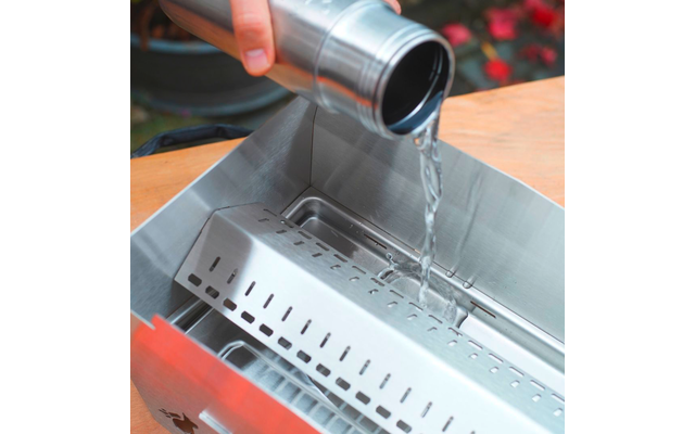 Skotti mobiler Gasgrill / Kohlegrill inklusive Tragetasche und Gasschlauch